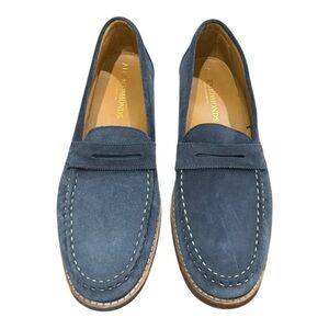 Allen Edmonds Navy Suede Slip-Ons